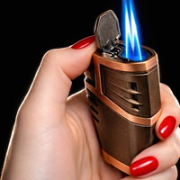 Jet flamme lighter til cigar under vind